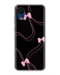 Чехол для Samsung Galaxy A03 Core с картинкой «Розовые ленты»