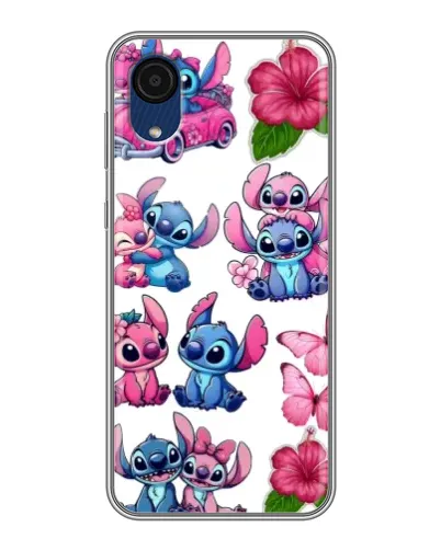 Чехол для Samsung Galaxy A03 Core с картинкой «Стикеры Stitch и Angel» Чехол для Samsung Galaxy A03 Core с картинкой «Стикеры Stitch и Angel»
