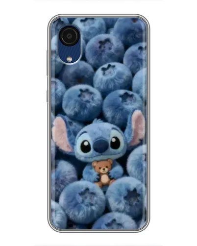 Чехол для Samsung Galaxy A03 Core с картинкой «Стич и голубика» Чехол для Samsung Galaxy A03 Core с картинкой «Стич и голубика»