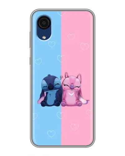 Чехол для Samsung Galaxy A03 Core с картинкой «Stitch и Angel Love» Чехол для Samsung Galaxy A03 Core с картинкой «Stitch и Angel Love»