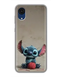 Чехол для Samsung Galaxy A03 Core с картинкой «Стич на коричневом фоне» Чехол для Samsung Galaxy A03 Core с картинкой «Стич на коричневом фоне»