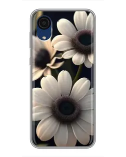 Чехол для Samsung Galaxy A03 Core с картинкой «Белые маргаритки макро»