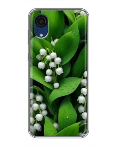 Чехол для Samsung Galaxy A03 Core с картинкой «Ландыши в зелени»