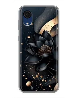 Чехол для Samsung Galaxy A03 Core с картинкой «Черный лотос»