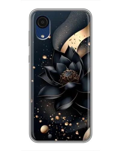 Чехол для Samsung Galaxy A03 Core с картинкой «Черный лотос»