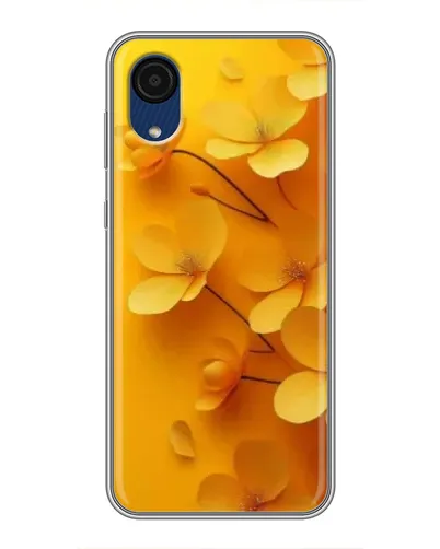 Чехол для Samsung Galaxy A03 Core с картинкой «Золотые лепестки»