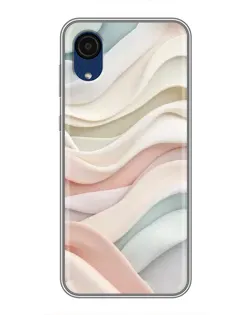 Чехол для Samsung Galaxy A03 Core с картинкой «Пастельные нежные волны»