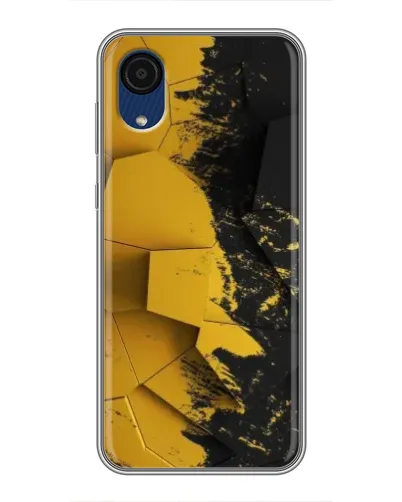 Чехол для Samsung Galaxy A03 Core с картинкой «Золотые осколки геометрии»