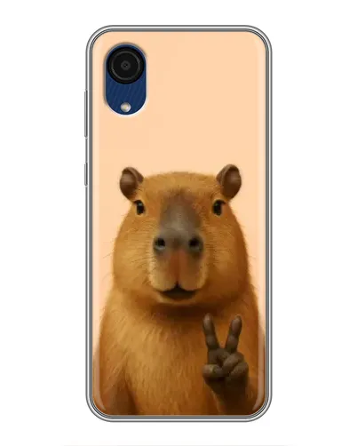 Чехол для Samsung Galaxy A03 Core с картинкой «Капибара виктория» Чехол для Samsung Galaxy A03 Core с картинкой «Капибара виктория»