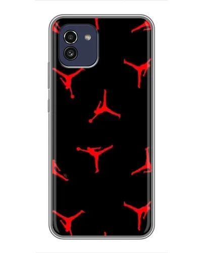 Чохол для Samsung Galaxy A03 (A035) з картинкою «Jordan Red Pattern» Чохол для Samsung Galaxy A03 (A035) з картинкою «Jordan Red Pattern»