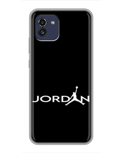 Чохол для Samsung Galaxy A03 (A035) з картинкою «Jordan White Logo» Чохол для Samsung Galaxy A03 (A035) з картинкою «Jordan White Logo»