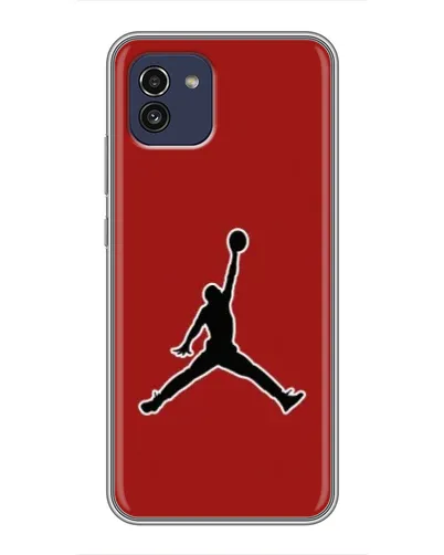 Чохол для Samsung Galaxy A03 (A035) з картинкою «Jordan Red Back» Чохол для Samsung Galaxy A03 (A035) з картинкою «Jordan Red Back»