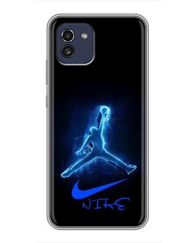 Чохол для Samsung Galaxy A03 (A035) з картинкою «Jordan Neon Blue» Чохол для Samsung Galaxy A03 (A035) з картинкою «Jordan Neon Blue»