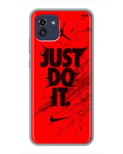 Чохол для Samsung Galaxy A03 (A035) з картинкою «Nike Just Do It» Чохол для Samsung Galaxy A03 (A035) з картинкою «Nike Just Do It»