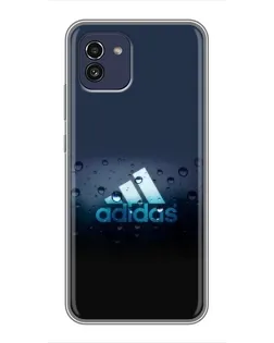 Чохол для Samsung Galaxy A03 (A035) з картинкою «Adidas Water Drops»