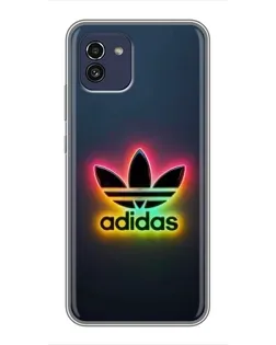 Чохол для Samsung Galaxy A03 (A035) з картинкою «Неоновий Adidas»