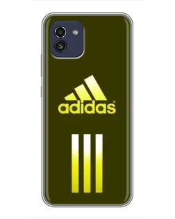 Чохол для Samsung Galaxy A03 (A035) з картинкою «Оливковий градієнт Adidas»