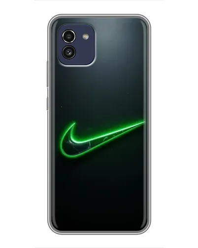 Чехол для Samsung Galaxy A03 (A035) с картинкой «Неоновый контур Nike» Чехол для Samsung Galaxy A03 (A035) с картинкой «Неоновый контур Nike»