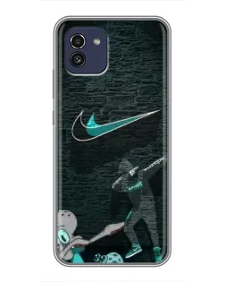 Чехол для Samsung Galaxy A03 (A035) с картинкой «Спортивный арт Nike» Чехол для Samsung Galaxy A03 (A035) с картинкой «Спортивный арт Nike»