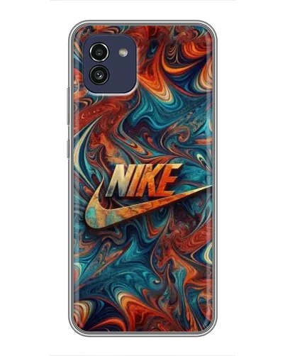 Чехол для Samsung Galaxy A03 (A035) с картинкой «Nike в абстракции» Чехол для Samsung Galaxy A03 (A035) с картинкой «Nike в абстракции»
