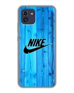 Чехол для Samsung Galaxy A03 (A035) с картинкой «Голубое дерево Nike»
