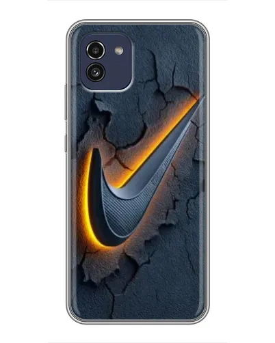 Чехол для Samsung Galaxy A03 (A035) с картинкой «Объемный логотип Найк» Чехол для Samsung Galaxy A03 (A035) с картинкой «Объемный логотип Найк»