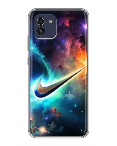 Чехол для Samsung Galaxy A03 (A035) с картинкой «Космический Nike Swoosh» Чехол для Samsung Galaxy A03 (A035) с картинкой «Космический Nike Swoosh»