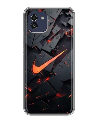 Чехол для Samsung Galaxy A03 (A035) с картинкой «Nike — эффект разломов» Чехол для Samsung Galaxy A03 (A035) с картинкой «Nike — эффект разломов»