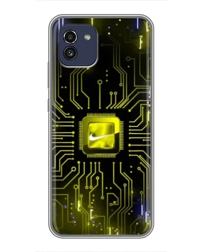 Чехол для Samsung Galaxy A03 (A035) с картинкой «Nike — золотая искра» Чехол для Samsung Galaxy A03 (A035) с картинкой «Nike — золотая искра»