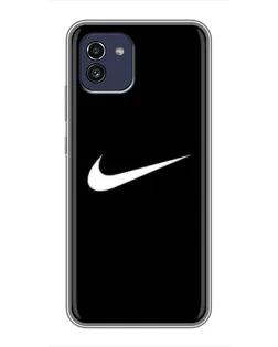 Чехол для Samsung Galaxy A03 (A035) с картинкой «Минималистический Найк»