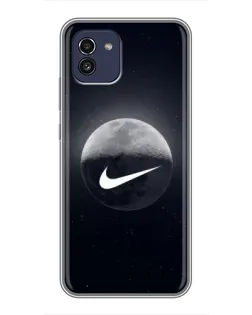 Чехол для Samsung Galaxy A03 (A035) с картинкой «Nike в стиле граффити»