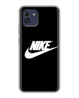 Чехол для Samsung Galaxy A03 (A035) с картинкой «Мазки краски Nike»