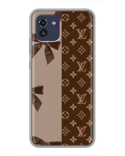 Чехол для Samsung Galaxy A03 (A035) с картинкой «Louis Vuitton — банты»