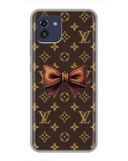 Чехол для Samsung Galaxy A03 (A035) с картинкой «LV с бантом»