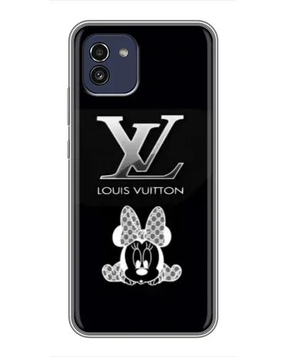 Чехол для Samsung Galaxy A03 (A035) с картинкой «LV и Минни Маус»