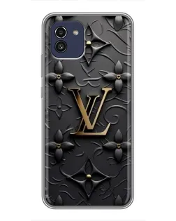Чехол для Samsung Galaxy A03 (A035) с картинкой «Кожаная текстура LV»