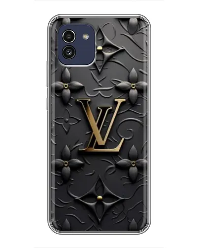 Чехол для Samsung Galaxy A03 (A035) с картинкой «Кожаная текстура LV»