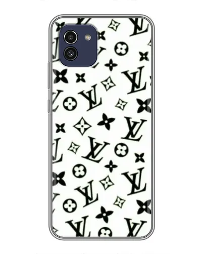 Чехол для Samsung Galaxy A03 (A035) с картинкой «Монохромный хаос LV»