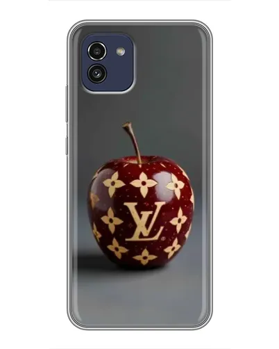 Чехол для Samsung Galaxy A03 (A035) с картинкой «Красное яблоко LV»