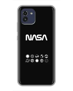 Чохол для Samsung Galaxy A03 (A035) з картинкою «NASA — технічний принт»