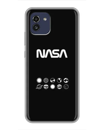 Чохол для Samsung Galaxy A03 (A035) з картинкою «NASA — технічний принт»