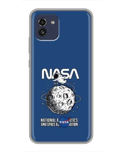 Чохол для Samsung Galaxy A03 (A035) з картинкою «NASA — місячна місія»