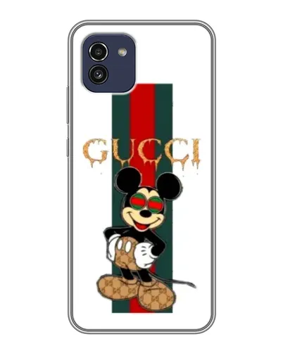 Чохол для Samsung Galaxy A03 (A035) з картинкою «Міккі Маус Gucci — смуги» Чохол для Samsung Galaxy A03 (A035) з картинкою «Міккі Маус Gucci — смуги»