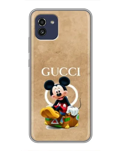 Чохол для Samsung Galaxy A03 (A035) з картинкою «Міккі Маус Gucci — крафт» Чохол для Samsung Galaxy A03 (A035) з картинкою «Міккі Маус Gucci — крафт»