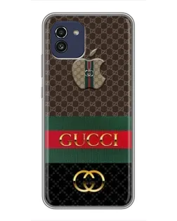 Чохол для Samsung Galaxy A03 (A035) з картинкою «Gucci — брендований десерт»