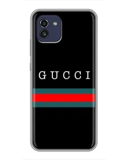 Чохол для Samsung Galaxy A03 (A035) з картинкою «Gucci — червоний пояс»