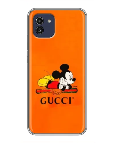 Чохол для Samsung Galaxy A03 (A035) з картинкою «Міккі Маус Gucci — помаранч» Чохол для Samsung Galaxy A03 (A035) з картинкою «Міккі Маус Gucci — помаранч»