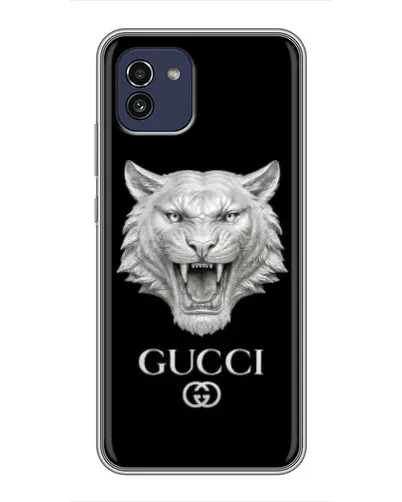 Чехол для Samsung Galaxy A03 (A035) с картинкой «Gucci — серебряный лев» Чехол для Samsung Galaxy A03 (A035) с картинкой «Gucci — серебряный лев»