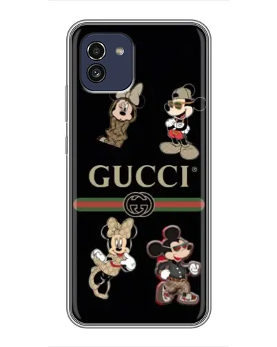 Чехол для Samsung Galaxy A03 (A035) с картинкой «Gucci — герои Disney и монограмма» Чехол для Samsung Galaxy A03 (A035) с картинкой «Gucci — герои Disney и монограмма»