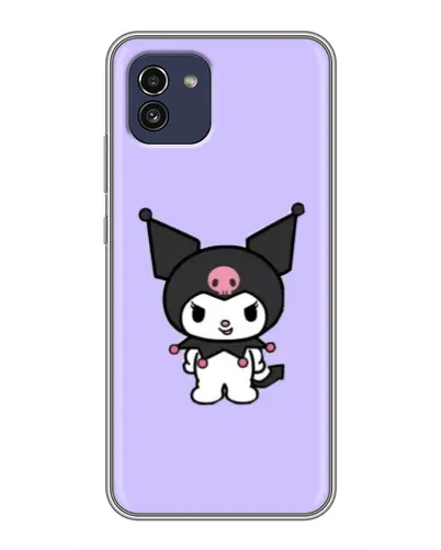 Чехол для Samsung Galaxy A03 (A035) с картинкой «Kuromi — нежный фиолетовый»
